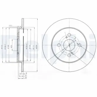 Тормозные диски Delphi BG4055