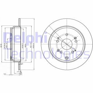 Диск тормозной Delphi BG4064C (фото 1)