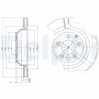 Тормозные диски Delphi BG4070