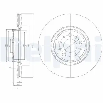 Тормозной диск Delphi BG4071