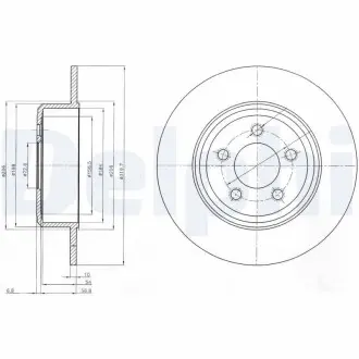 Тормозные диски Delphi BG4074