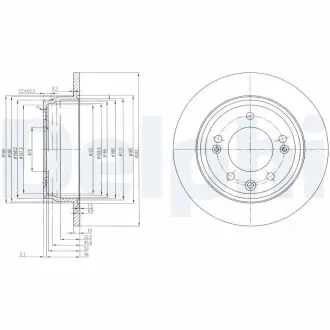 Тормозные диски Delphi BG4082 (фото 1)