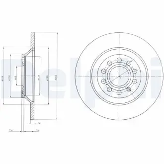 Тормозные диски Delphi BG4088