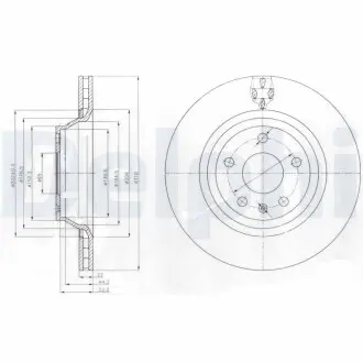 Тормозной диск Delphi BG4090