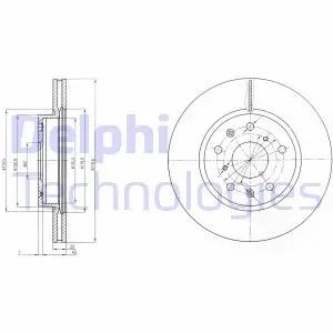 Диск тормозной Delphi BG4093C