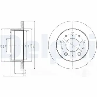 Диск тормозной Delphi BG4099