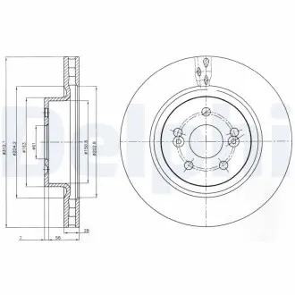 Тормозной диск Delphi BG4111