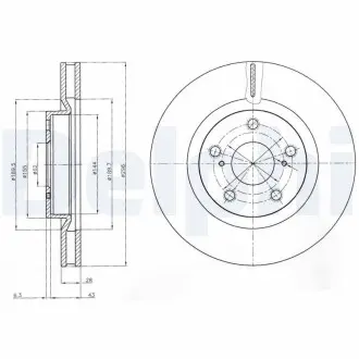 Тормозные диски Delphi BG4114 (фото 1)