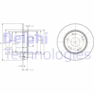 Диск тормозной Delphi BG4118C (фото 1)