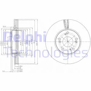 Диск тормозной Delphi BG4119