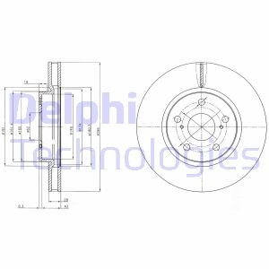 Диск гальмівний Delphi BG4139C