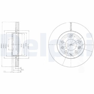 Тормозные диски Delphi BG4141 (фото 1)