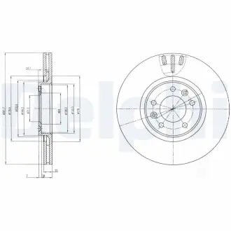 Тормозные диски Delphi BG4150