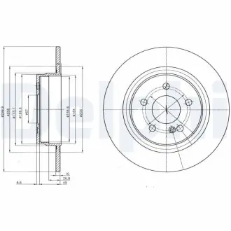 Тормозные диски Delphi BG4153 (фото 1)