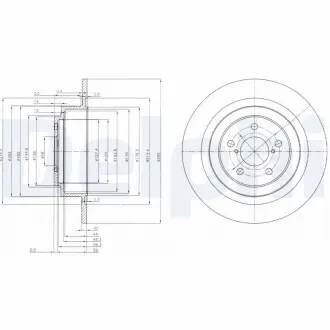 Тормозные диски Delphi BG4154