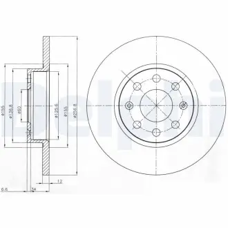Тормозные диски Delphi BG4155