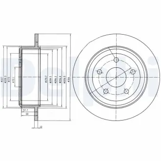 Тормозной диск Delphi BG4157