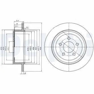 Тормозные диски Delphi BG4159