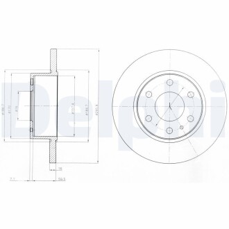 Тормозной диск Delphi BG4164