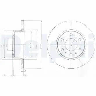 Тормозной диск Delphi BG4164