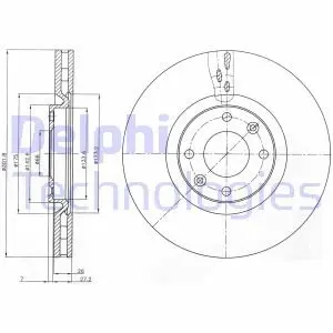 Диск тормозной Delphi BG4166