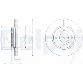 Тормозные диски Delphi BG4170 (фото 1)