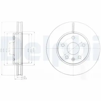 Тормозные диски Delphi BG4187 (фото 1)