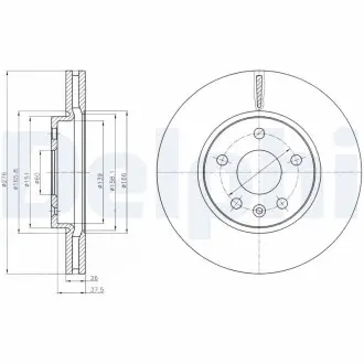 Диск тормозной Delphi BG4191
