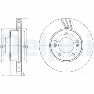 Диск тормозной Delphi BG4207