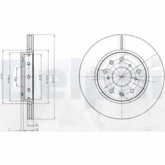 Диск тормозной Delphi BG4208
