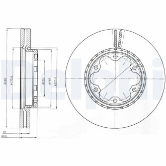 Тормозной диск Delphi BG4210