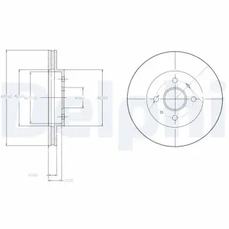 Тормозные диски Delphi BG4213