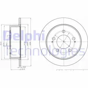 Диск тормозной Delphi BG4220