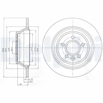Диск тормозной Delphi BG4238C