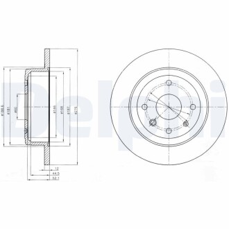 Тормозные диски Delphi BG4244