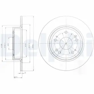 Тормозные диски Delphi BG4249