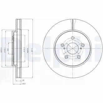 Диск тормозной Delphi BG4253
