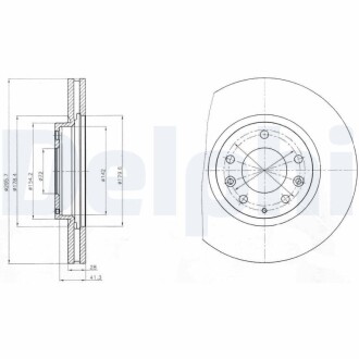 Тормозные диски Delphi BG4256