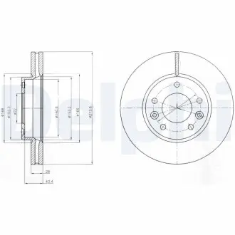 Диск тормозной Delphi BG4261