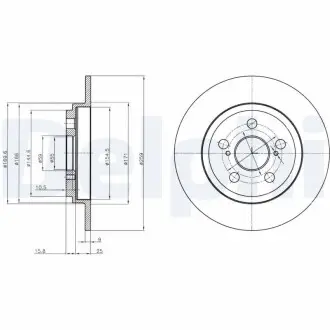 Тормозные диски Delphi BG4272