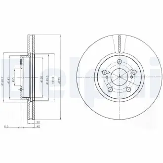 Диск тормозной Delphi BG4277