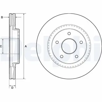 Диск тормозной Delphi BG4283