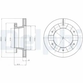Тормозной диск Delphi BG4285