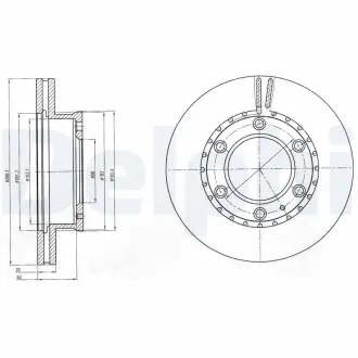 Тормозной диск Delphi BG4297
