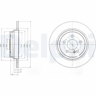 Тормозной диск Delphi BG4298C