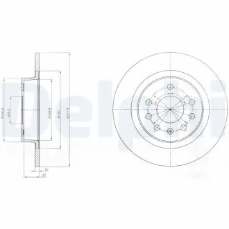 Тормозной диск Delphi BG4300