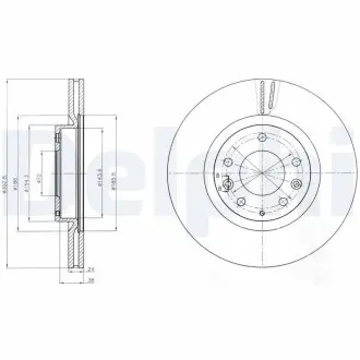 Тормозной диск Delphi BG4316
