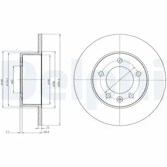 Тормозные диски Delphi BG4320
