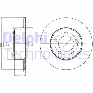 Диск тормозной Delphi BG4321