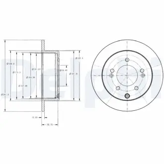 Диск тормозной Delphi BG4327